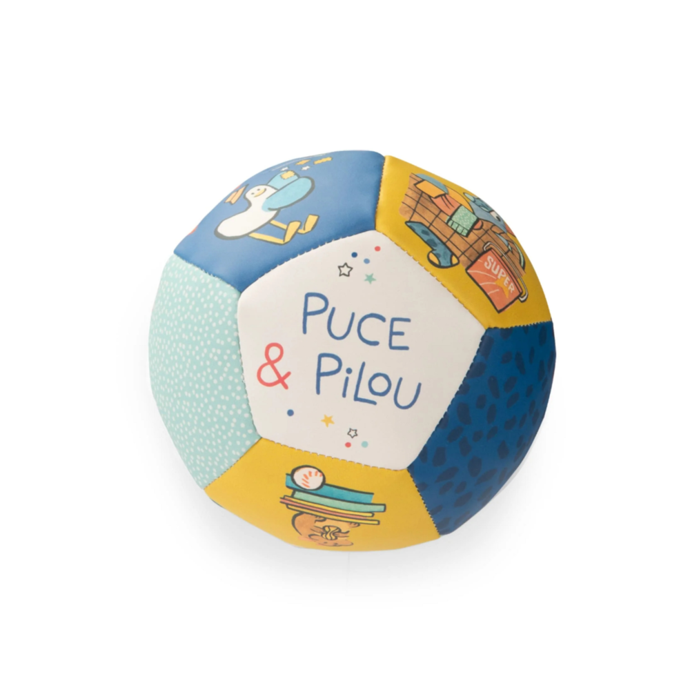 Pelota Suave para Bebé de 10 cm Colección Puce & Pilou - Moulin Roty