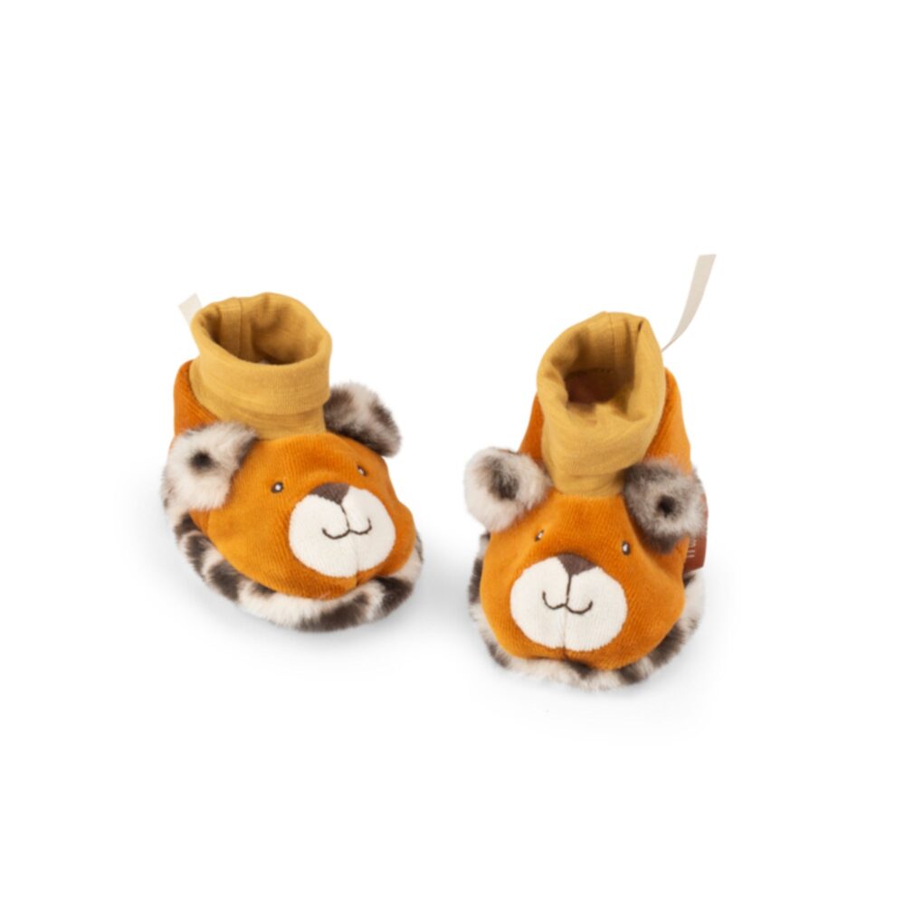 Patucos de 11 cm para bebé con estampado de Leopardo - MOULIN ROTY