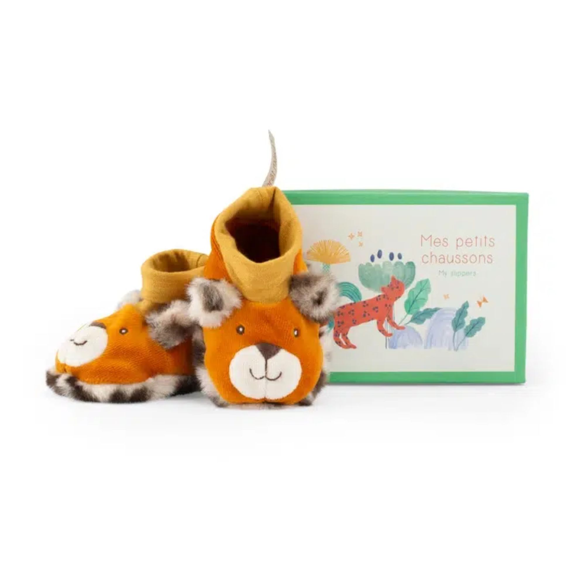 PATUCOS DE ALGODÓN LEÓN DE 0 A 6 MESES COLECCIÓN SOUS MON BAOBAB