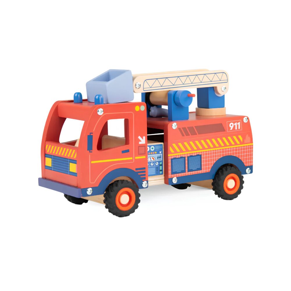 Camión de Bomberos de Madera Colección Avenue du Moulin - MOULIN ROTY