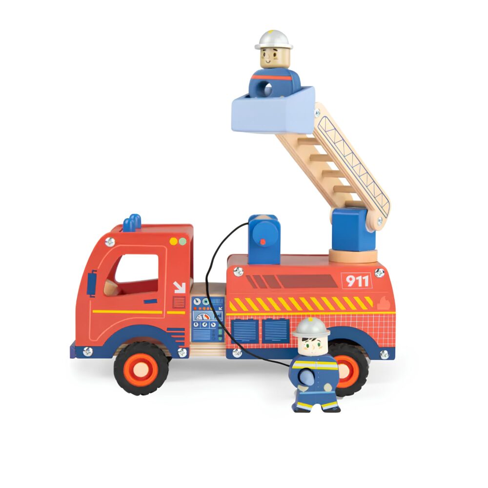 Camión de Bomberos de Madera Colección Avenue du Moulin - MOULIN ROTY