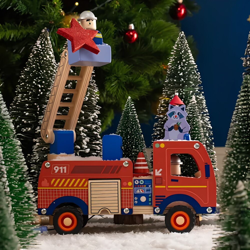 Camión de Bomberos de Madera Colección Avenue du Moulin - MOULIN ROTY