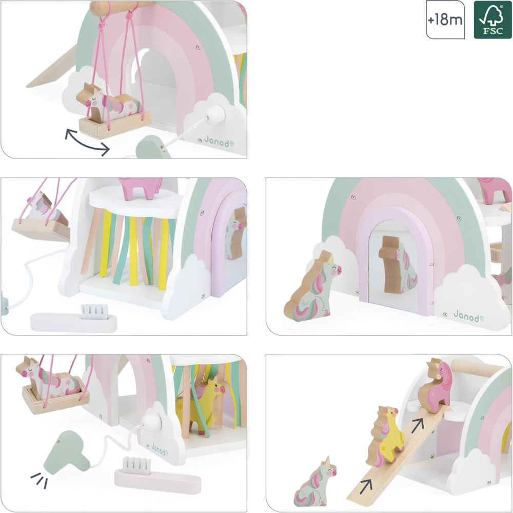 Juguete La Casa Mágica de los Unicornios- Janod