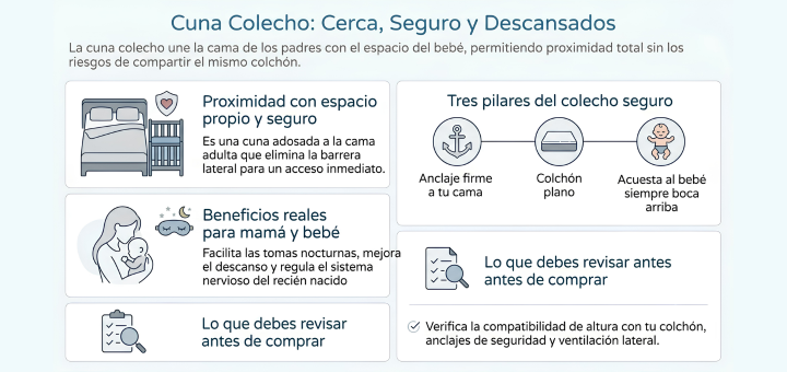 Cuna colecho: Beneficios reales y cómo elegir la ideal para tu habitación Cuna colecho: Beneficios reales y cómo elegir la ideal para tu habitación