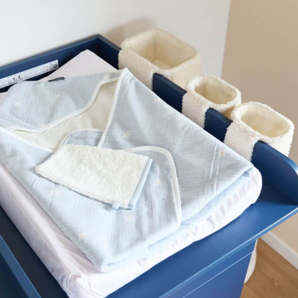 Juego de 3 cestas colgantes de osito crudo - Childhome